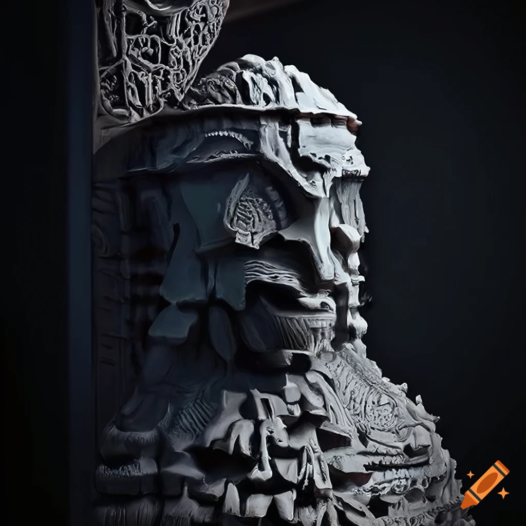 Detailed architectural sculpture in highdefinition on Craiyon