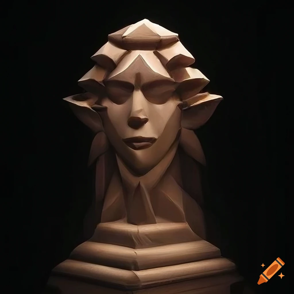 Zelda game sculpture with stunning details on Craiyon