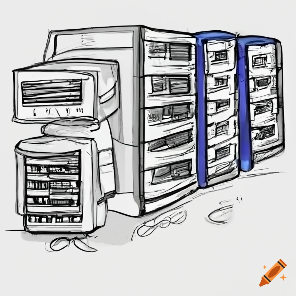 Illustration of multiserver direct connections on Craiyon