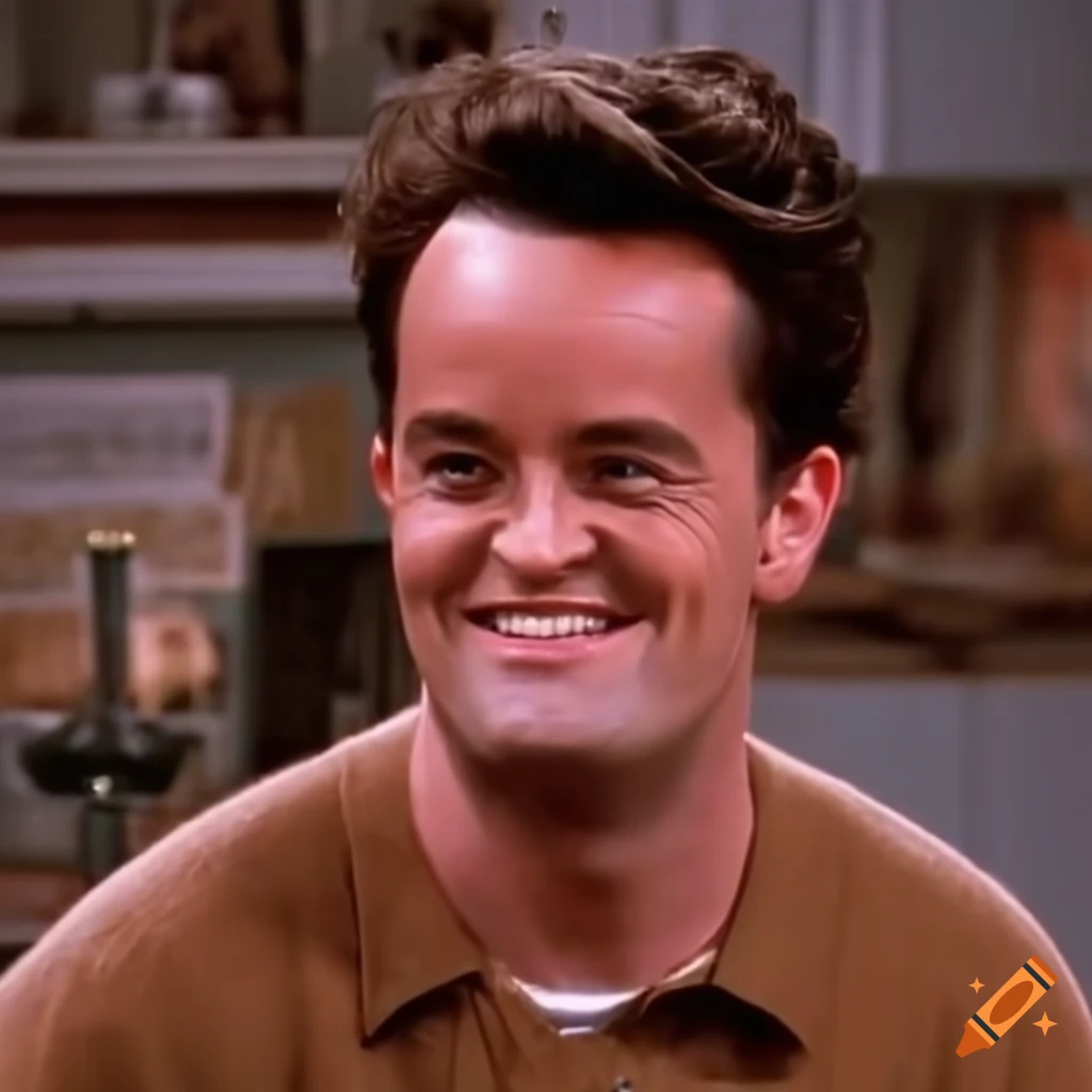 Chandler Bing Smiling In Monicas Apartment On Friends On Craiyon