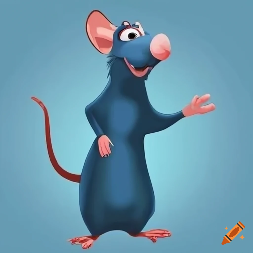 Remy From Ratatouille In A Joyful Pose On Craiyon