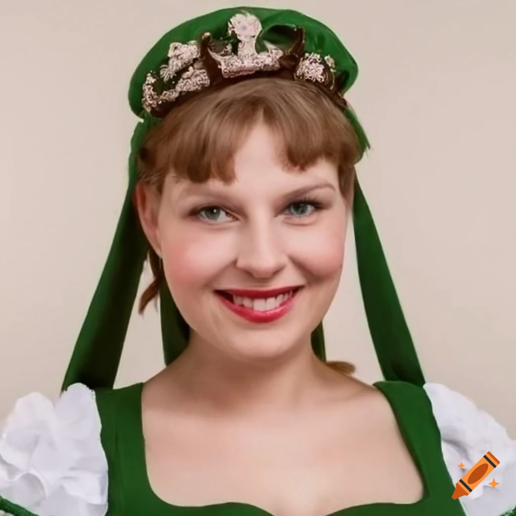 portrait of Nerine Storm Thompson in Bavarian costume
