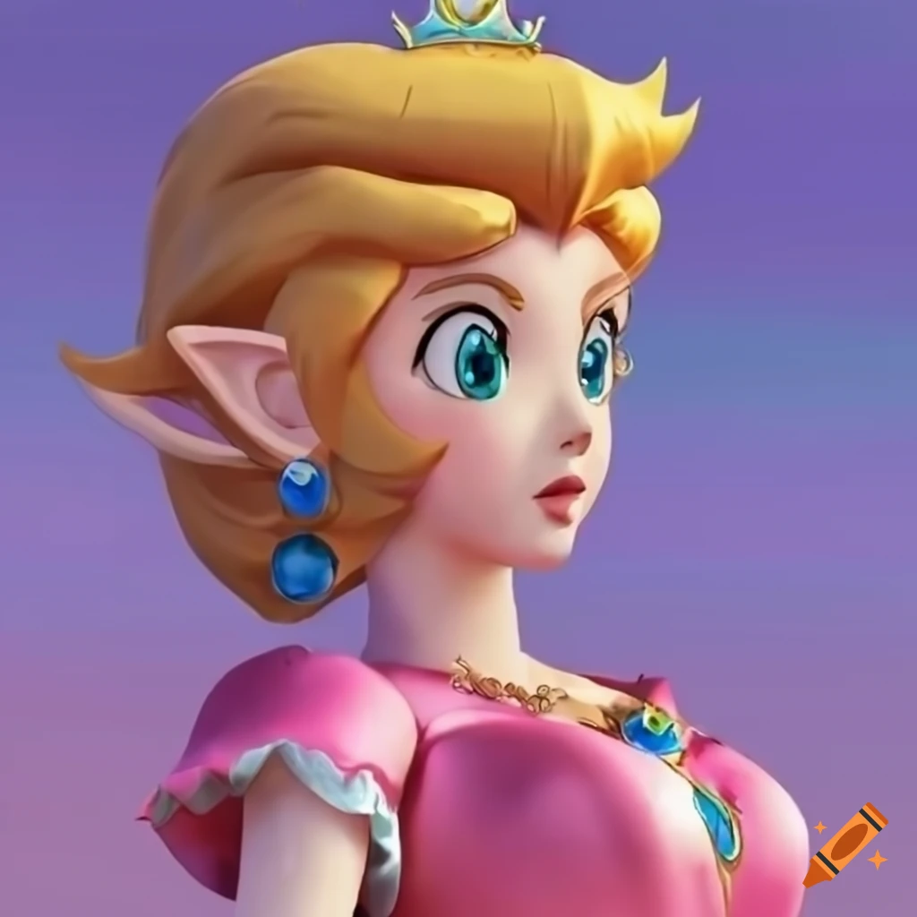 cosplay of Link in Princess Peach's gown