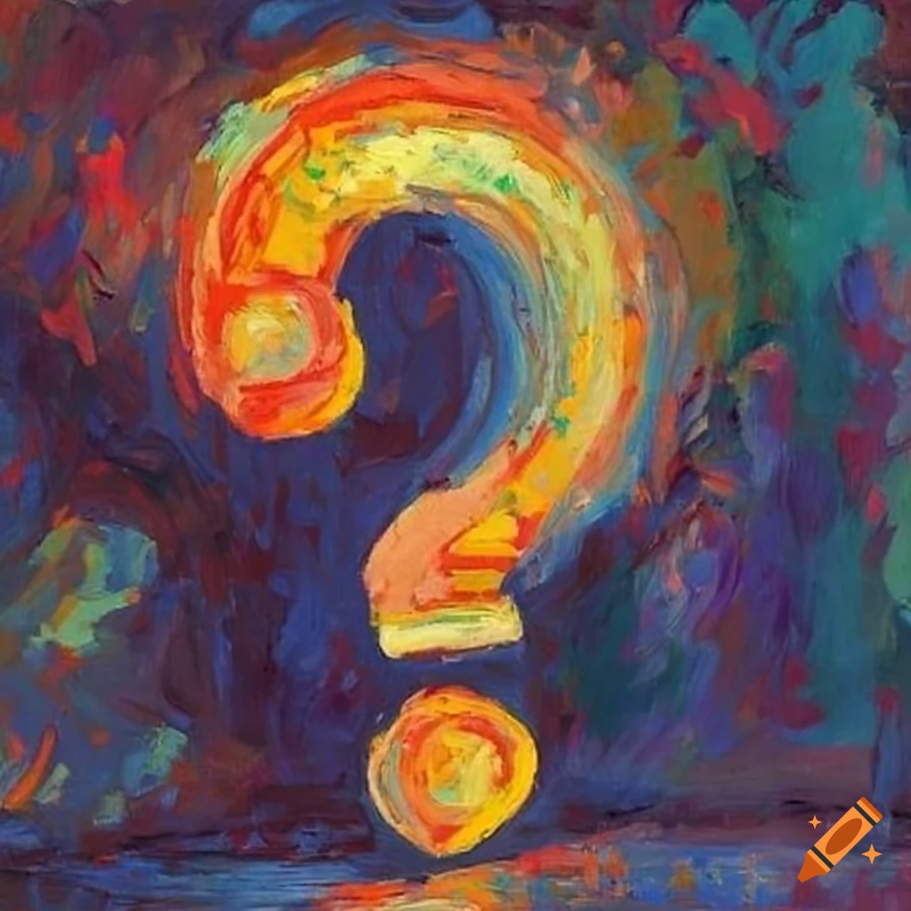 Colorful Paper Transparent Question Marks In Corner On White