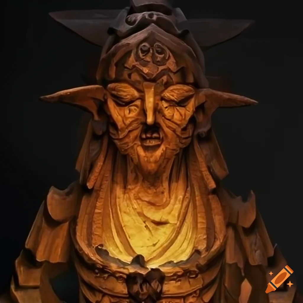 Detailed sculpture inspired by zelda game on Craiyon