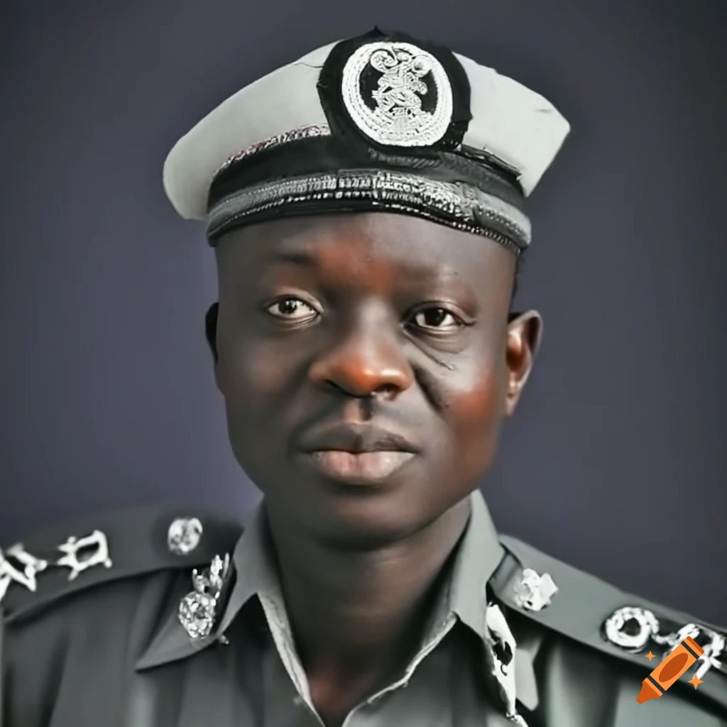 Portrait of mohammed dikko abubakar, nigerian policeman on Craiyon