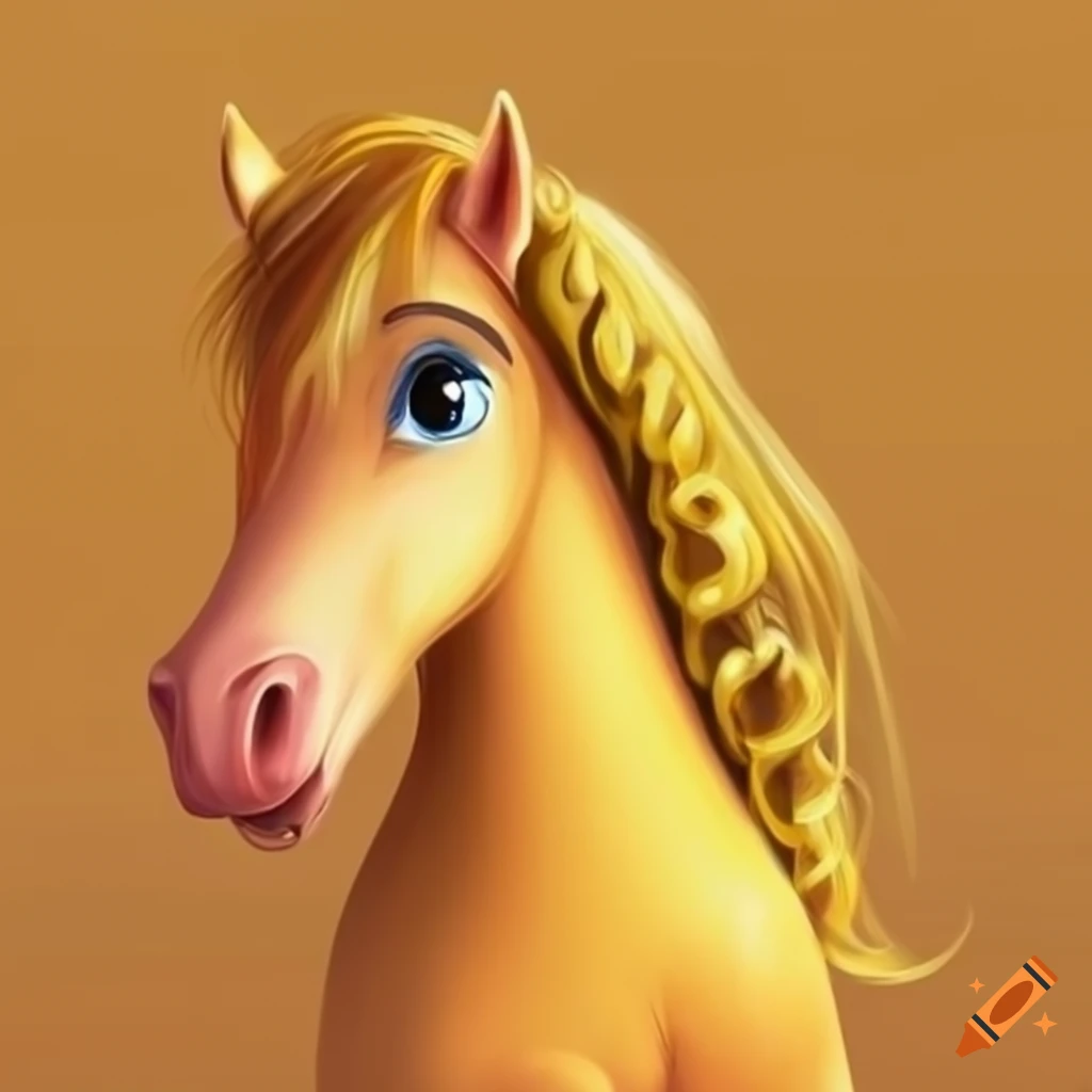 cute golden pony