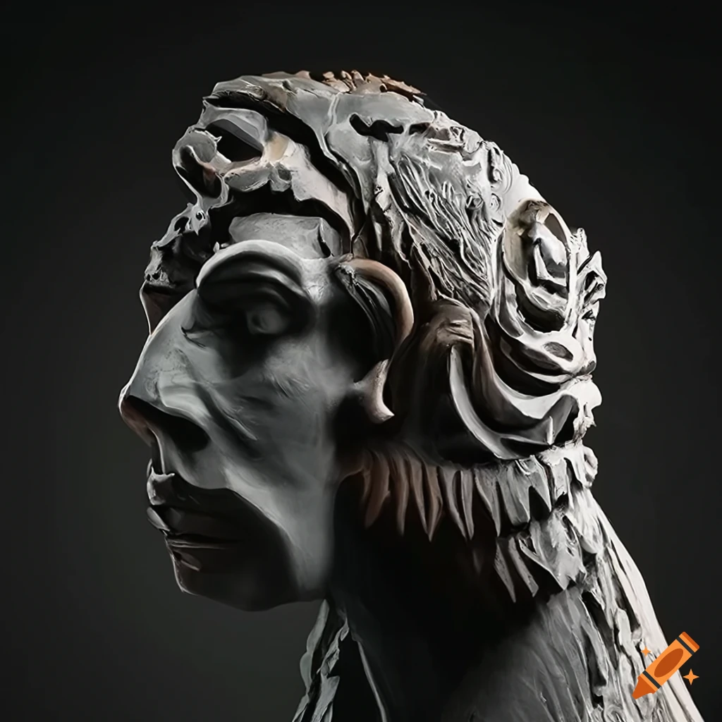 Detailed architectural sculpture with stunning composition