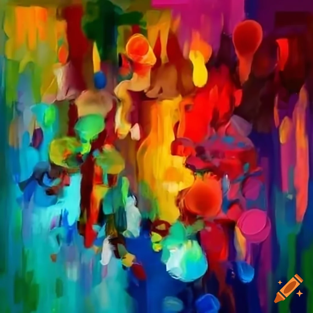 Colorful book illustration of a photo gallery on craiyon