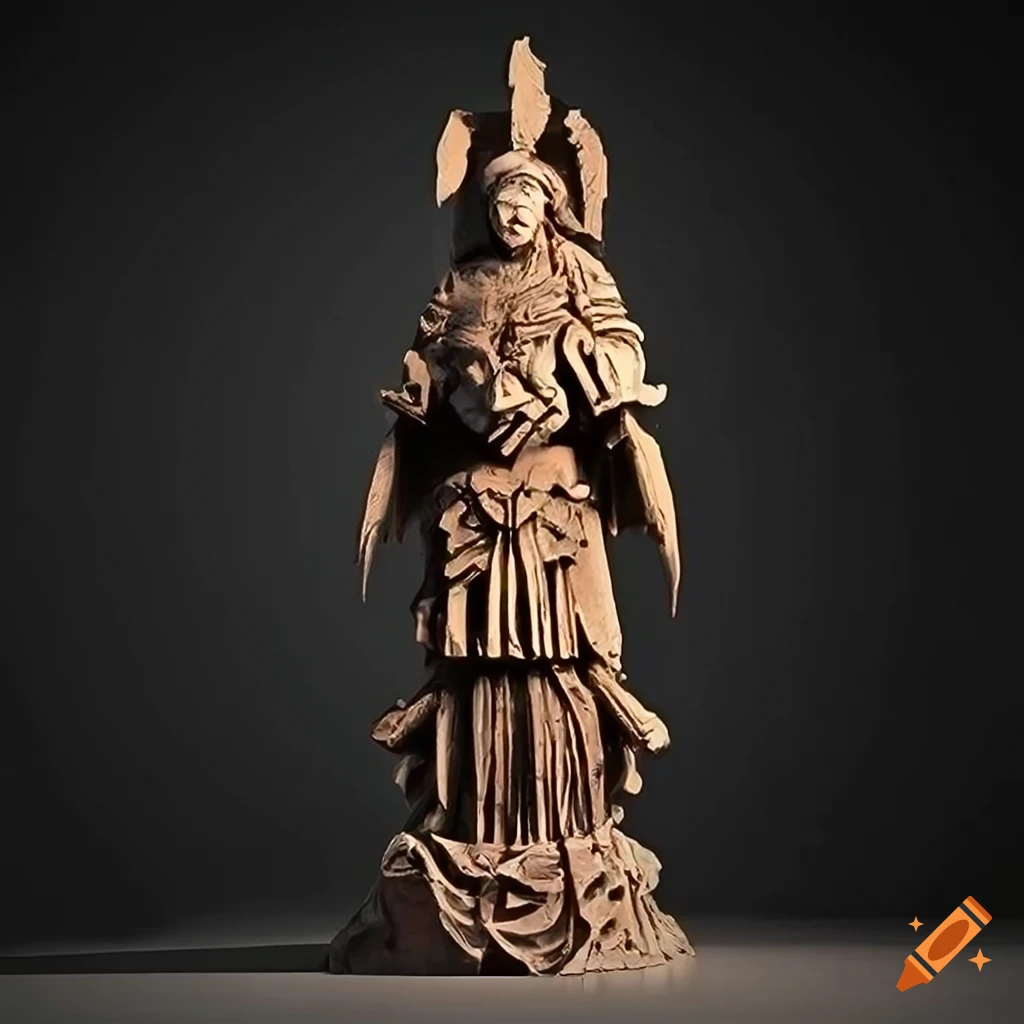 Detailed architectural sculpture in highdefinition on Craiyon