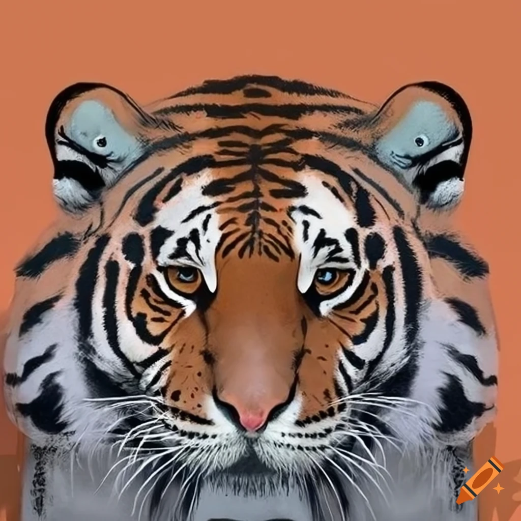Tiger print pattern on Craiyon