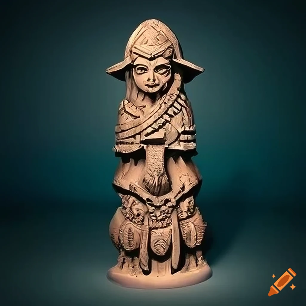 Detailed sculpture inspired by zelda game on Craiyon