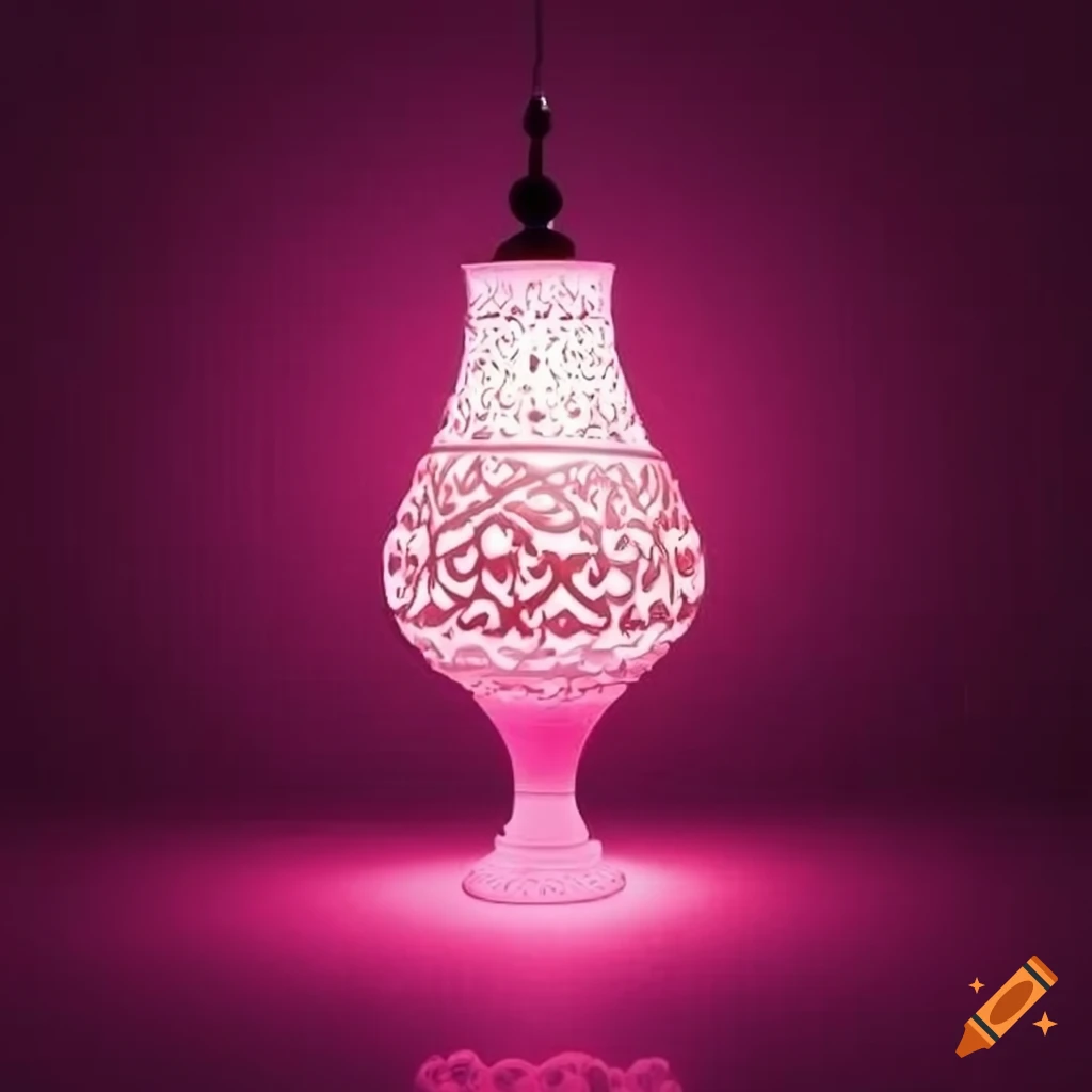 pink-islamic-art-lamp-on-craiyon