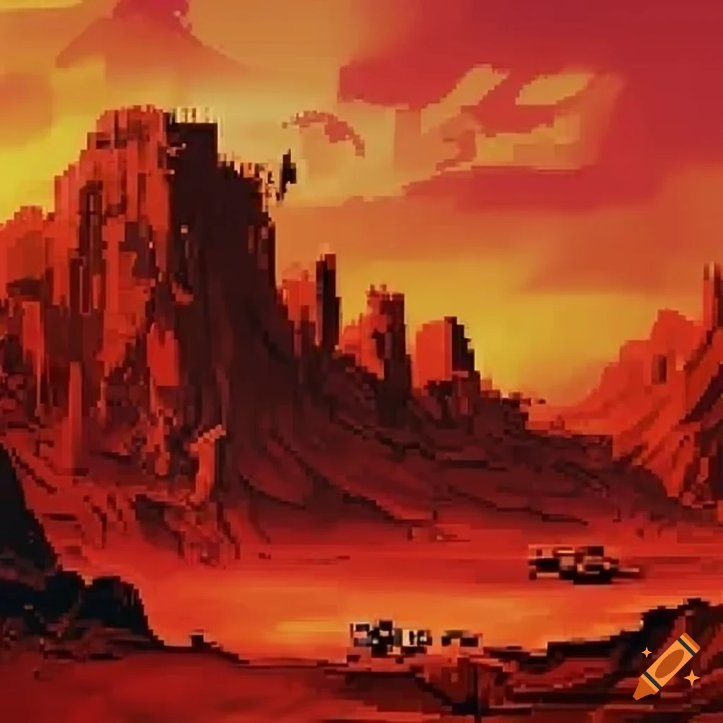 red desert wasteland NES box art