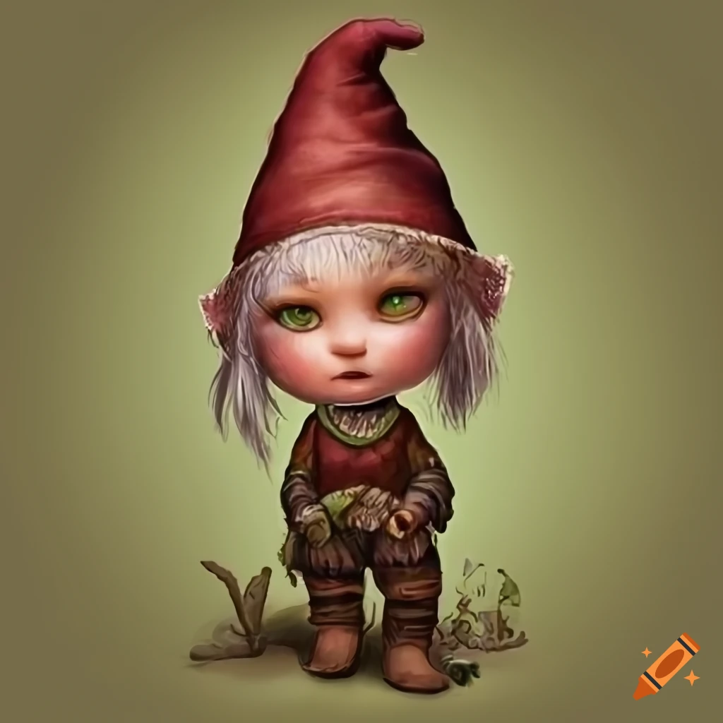 Character Illustration Of Yarrow The Gnome On Craiyon character-illustration-of-yarrow-the-gnome-on-craiyon