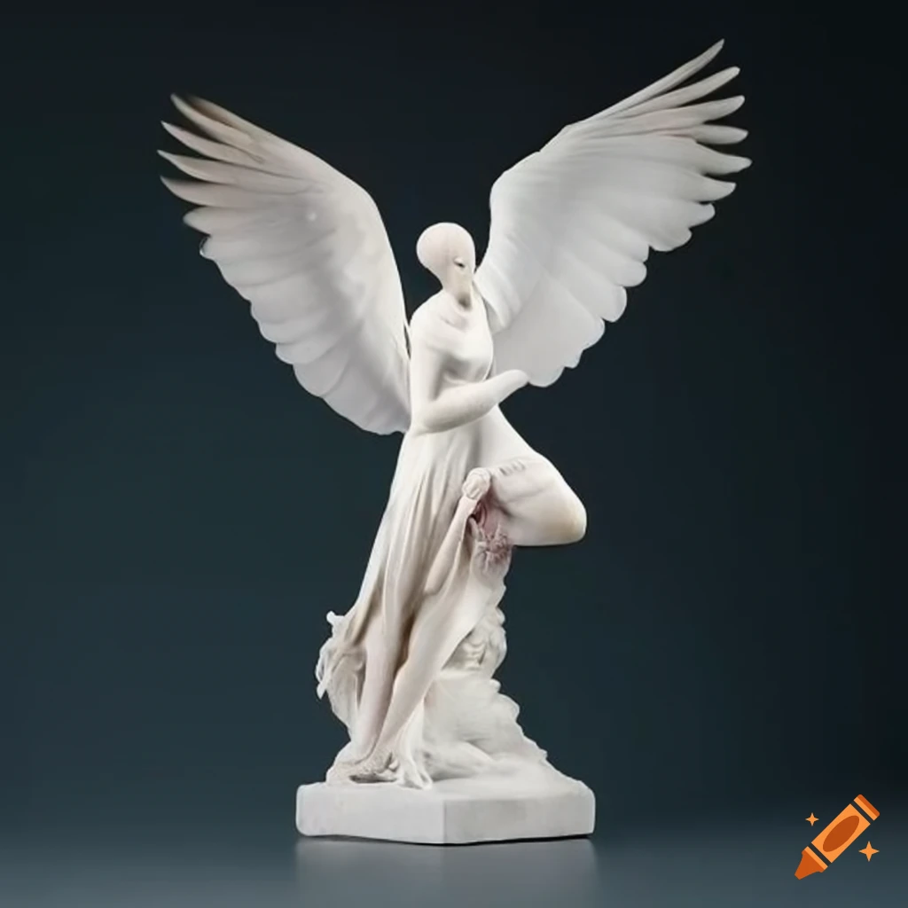 Sculpture of white doves by antonio canova on Craiyon