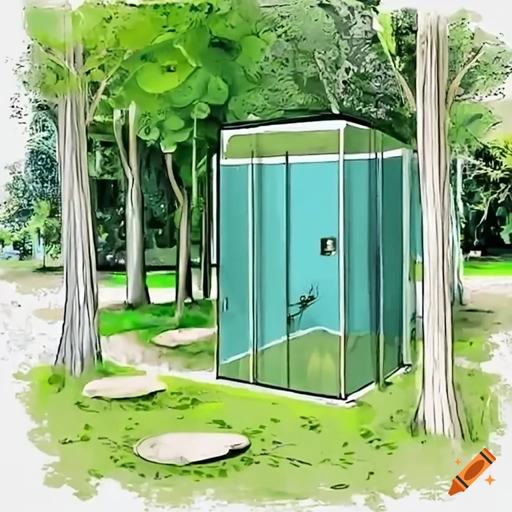 regenerative outdoor shower in a park