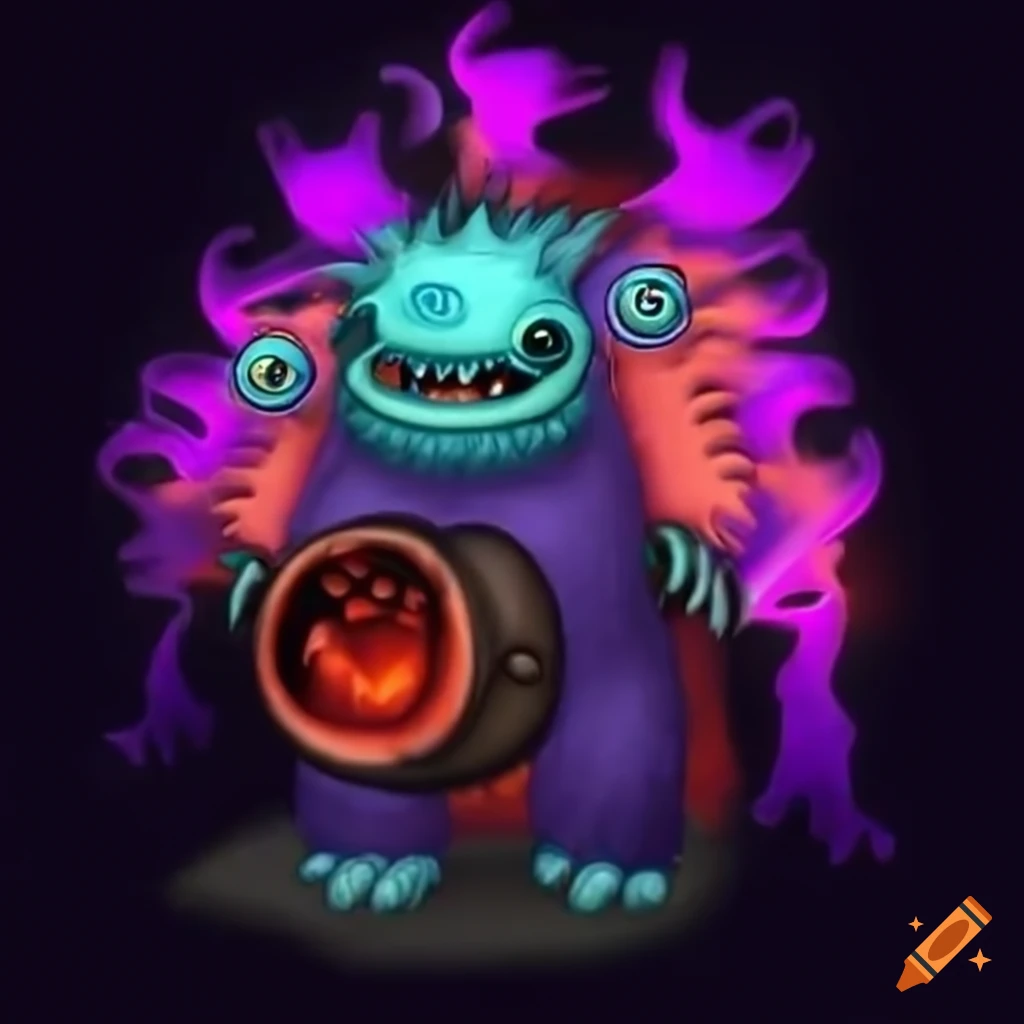 Image of my singing monsters game character on Craiyon