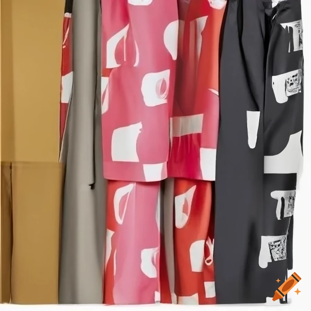 photo of Raf Simons cotton bellbottoms with heat transfer vinyl design