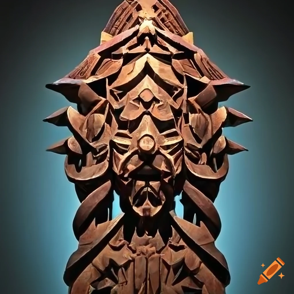 Zelda game sculpture with intricate details