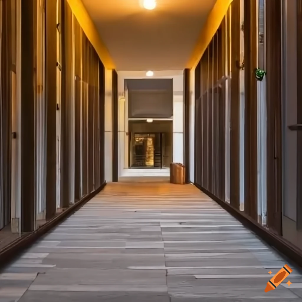 entrance finishing work at residential complex