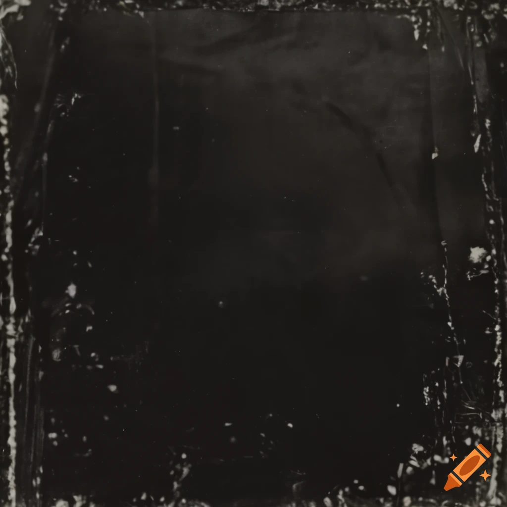 close-up of a scratched vintage film photo