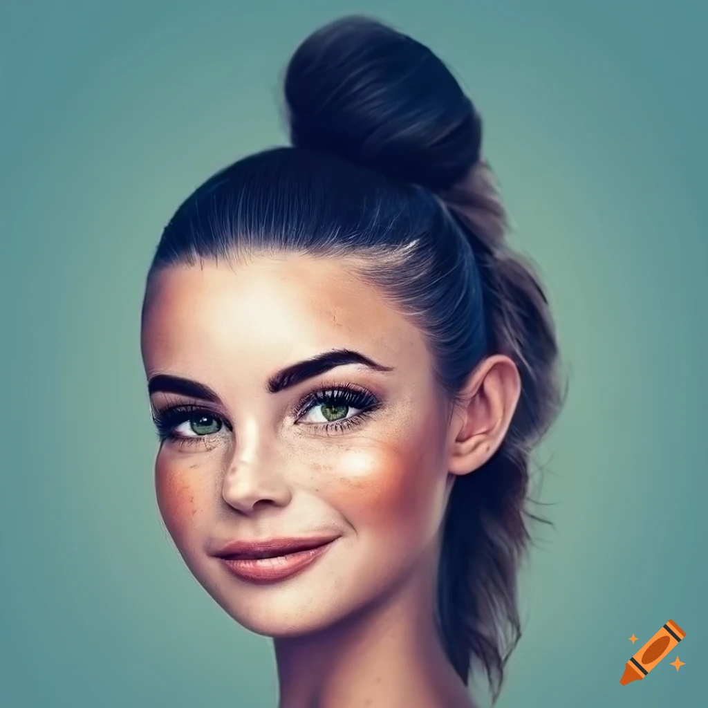 portrait-of-a-beautiful-woman-with-freckles-and-dark-hair-on-craiyon