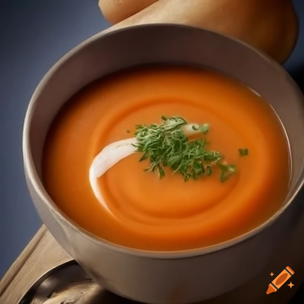Carrot soup on Craiyon
