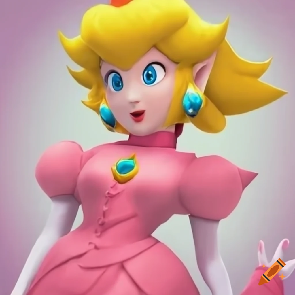 Princess peach and link in swapped costumes on Craiyon