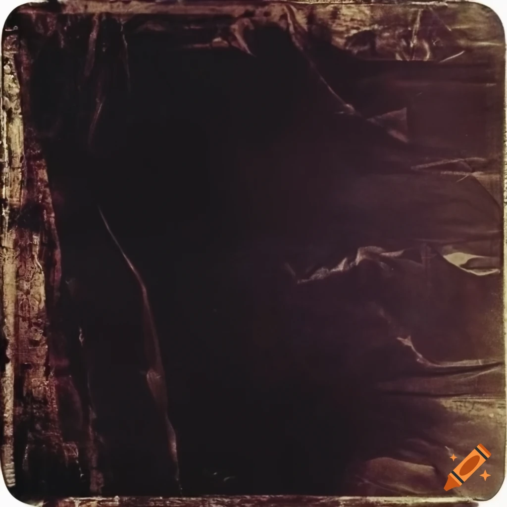 close-up of a scratched and grainy vintage film photo