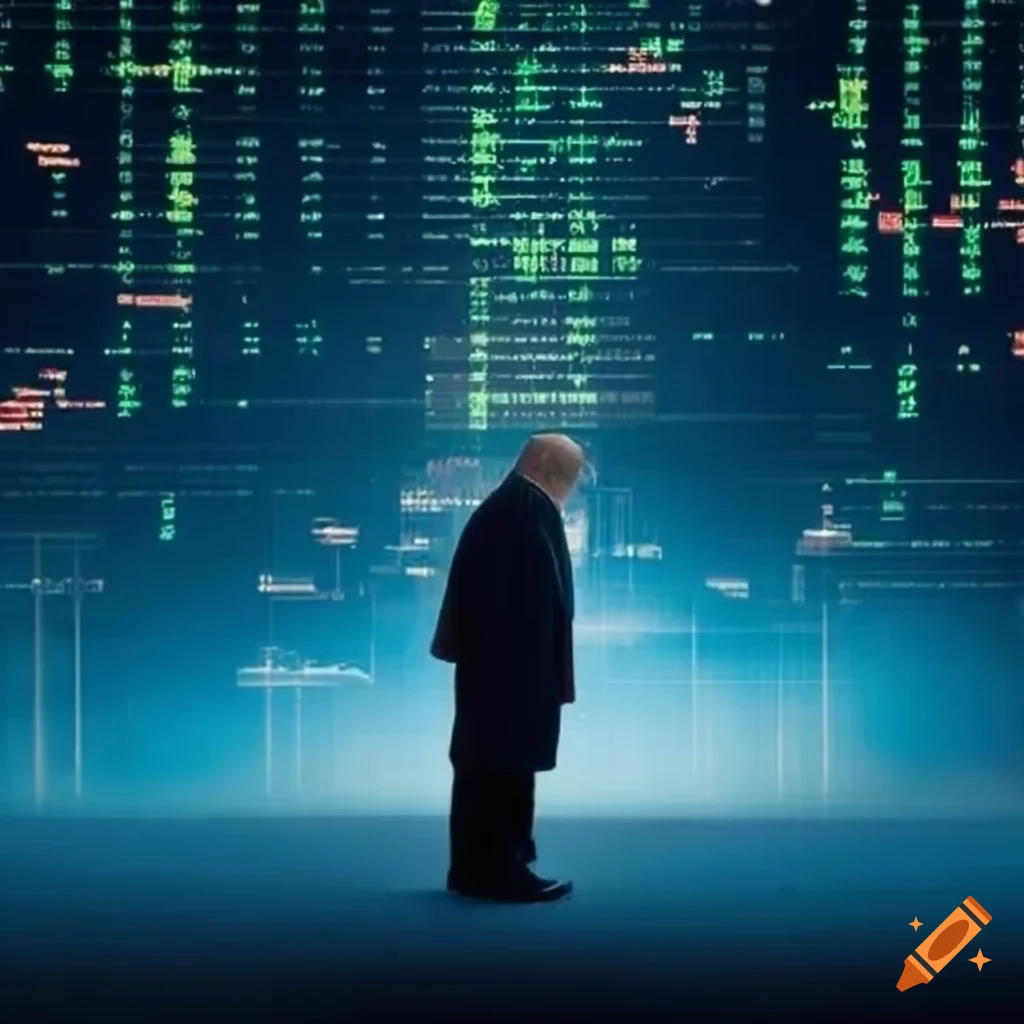 elderly man observing the stock market
