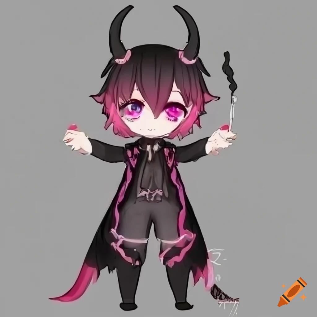 black demon•, gacha outfit