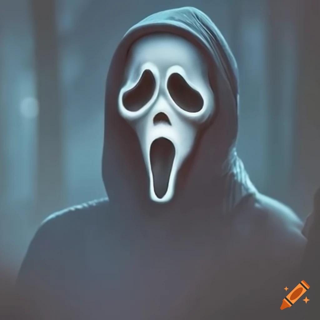Image of ghostface character on Craiyon