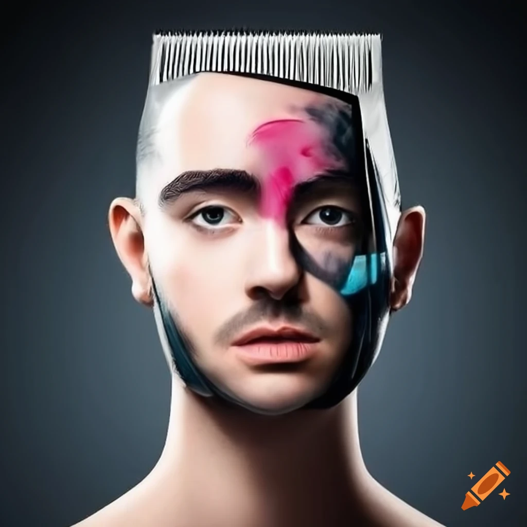 person getting a haircut with a hair clipper