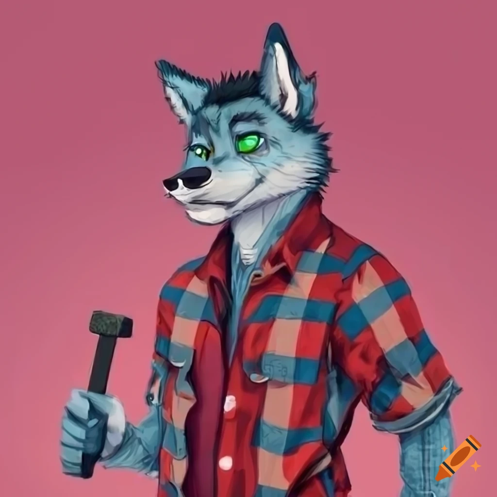 anthropomorphic-wolf-construction-worker-with-a-hammer