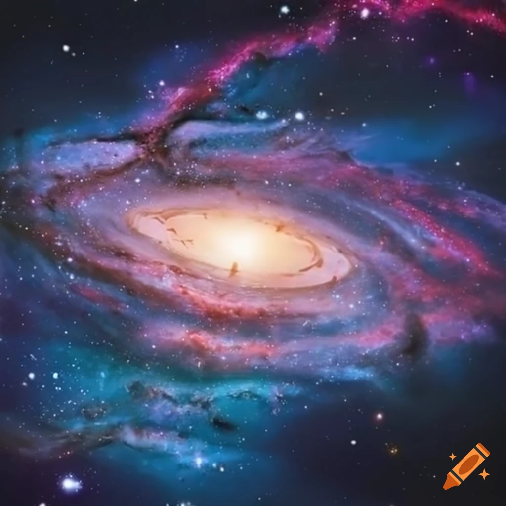 Stunning image of a galaxy on Craiyon
