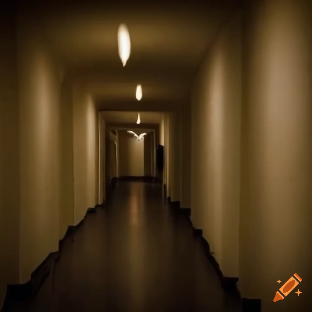 mannequins in a dimly lit hallway