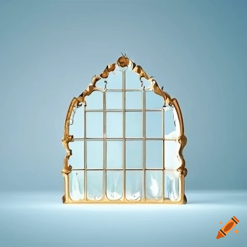 rococo glass facade detail