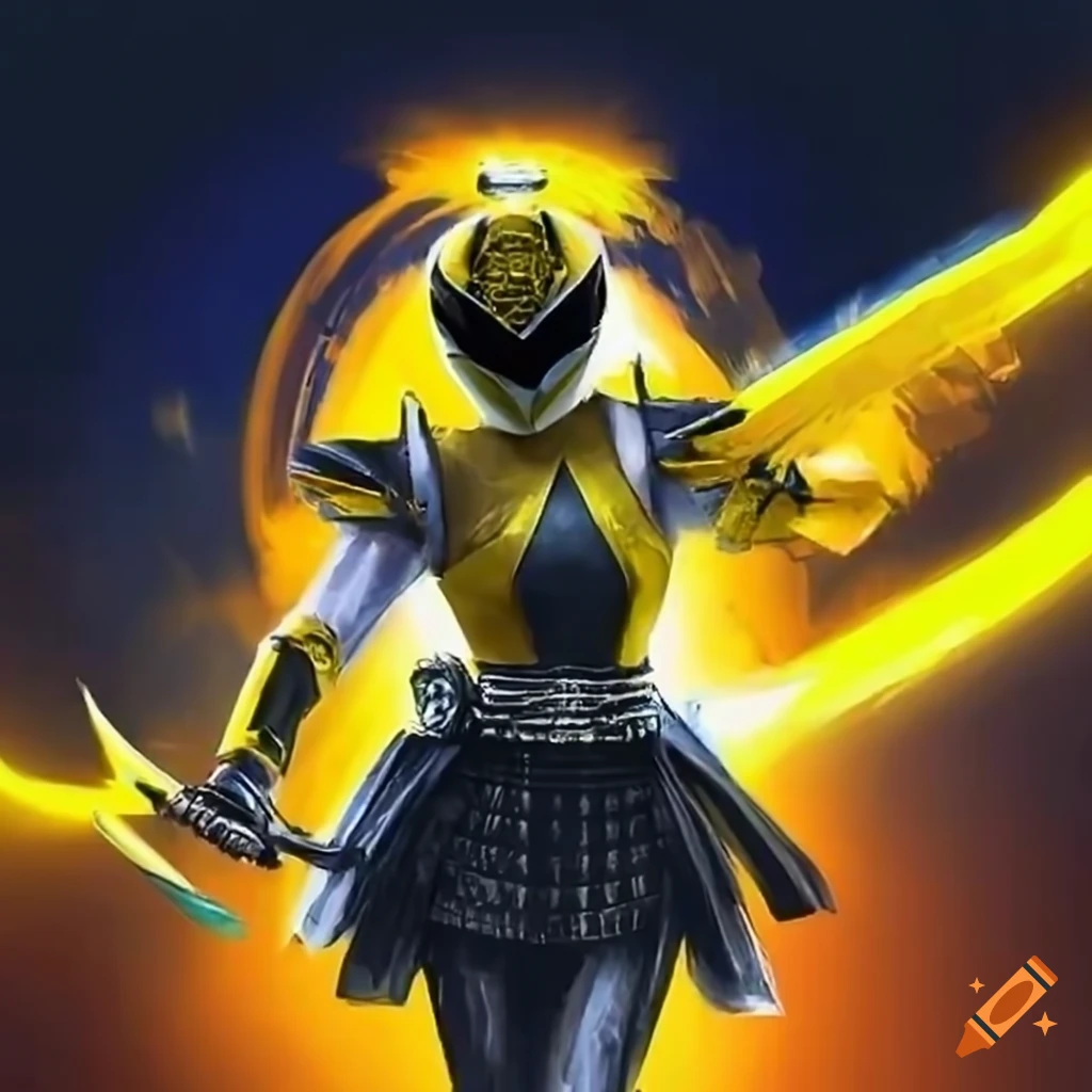 Painting of futuristic samurai with electric swords on Craiyon