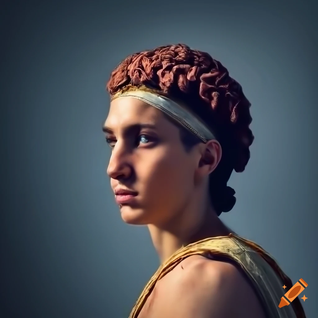 Classical greek hairstyle Black and White Stock Photos & Images - Alamy