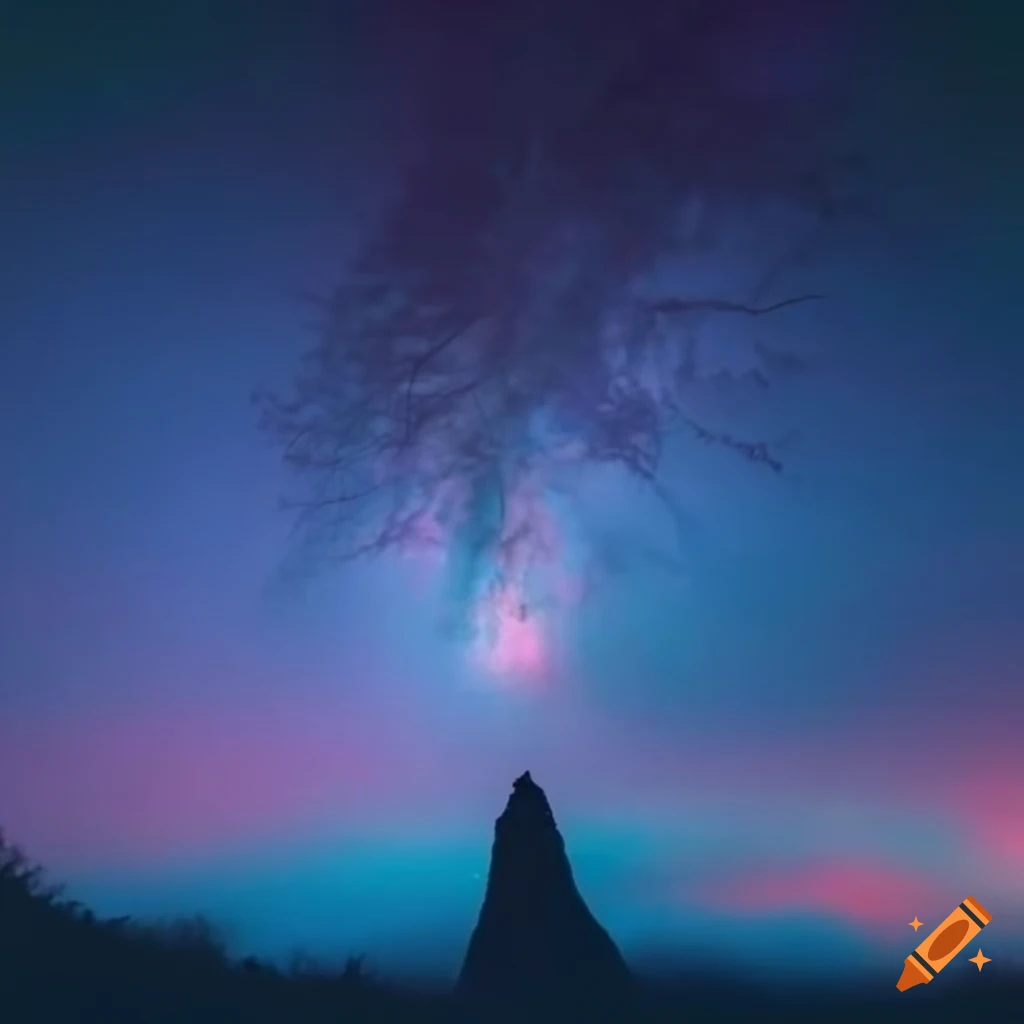 twilight dreamscape with vibrant colors