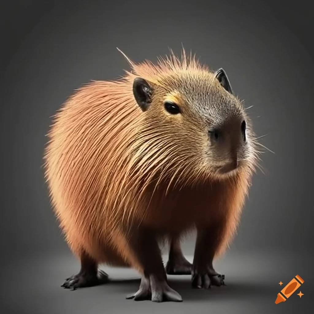 capibara sitting next to a modern radio