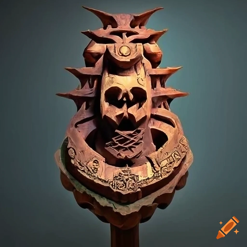 Zelda game sculpture with intricate details on Craiyon