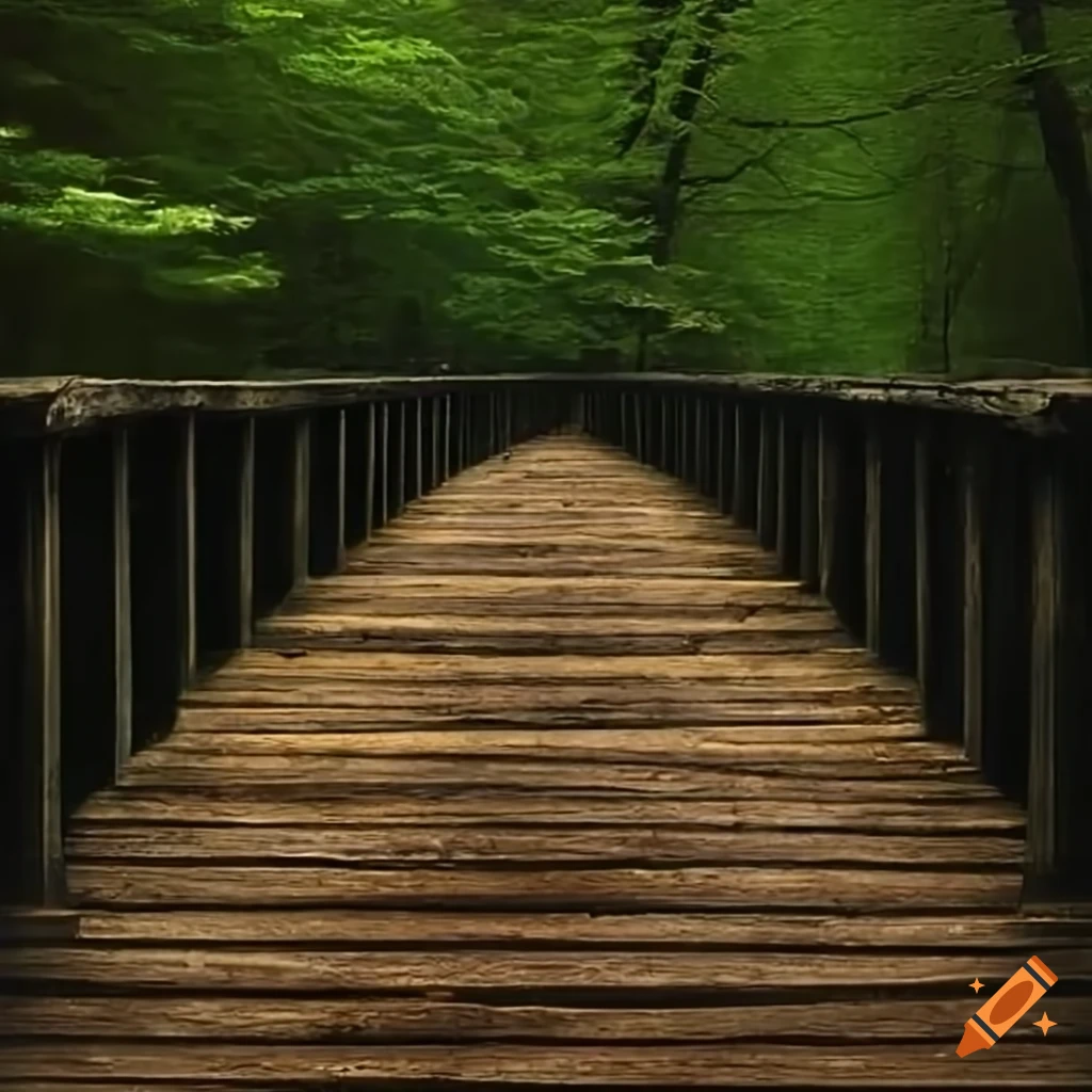 picture of a wooden bridge