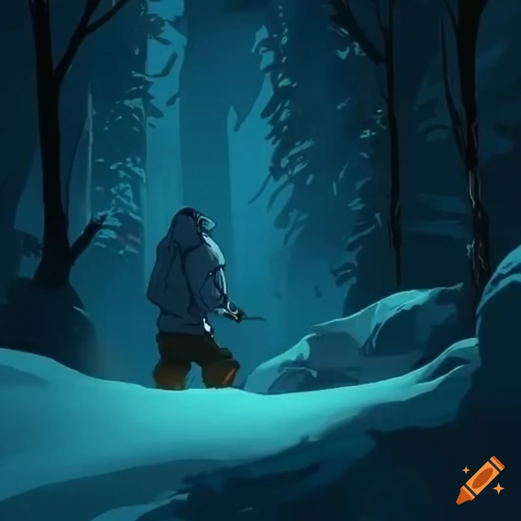 graphic novel cover of a snowboarding video game