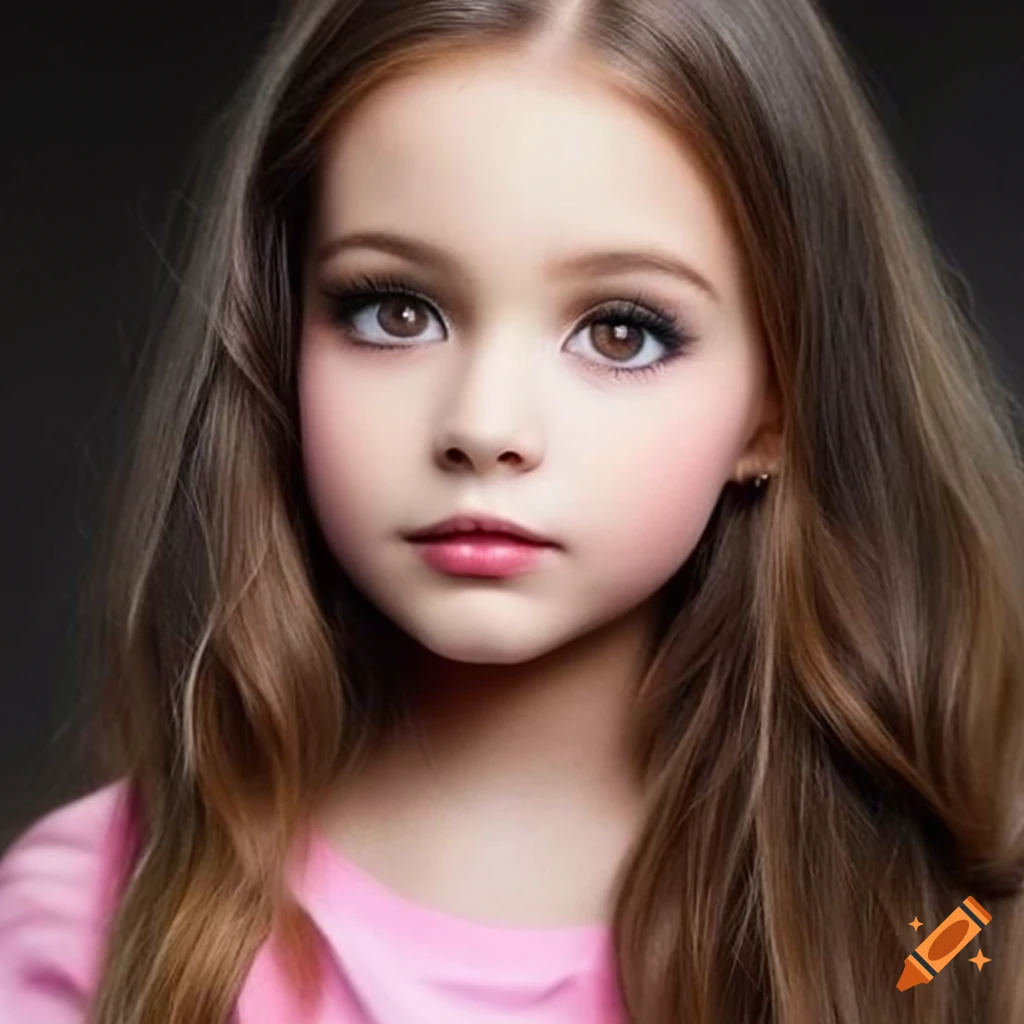 Portrait children girl ,accurate eyes accurate face adorable big