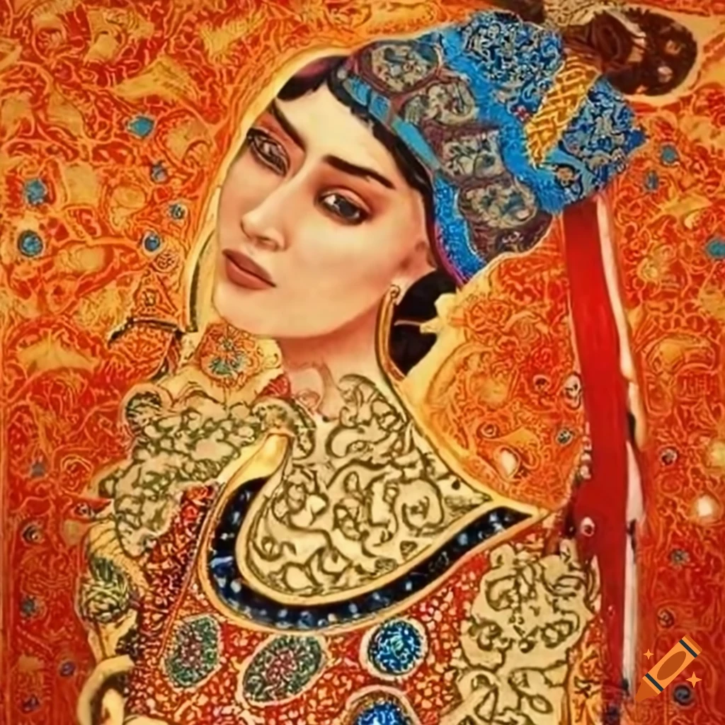 Persian traditional calligraphy artwork