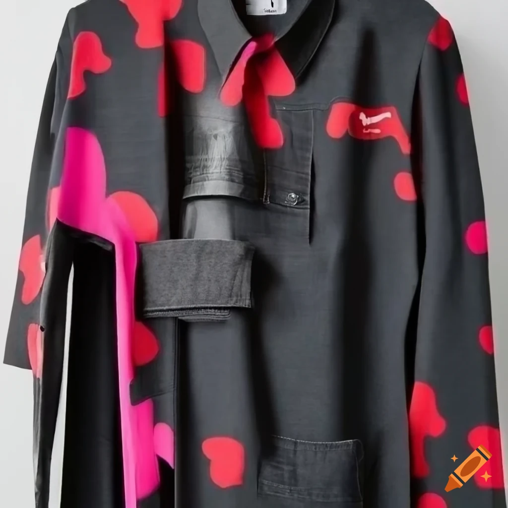 photo of Raf Simons bellbottoms with heat transfer vinyl