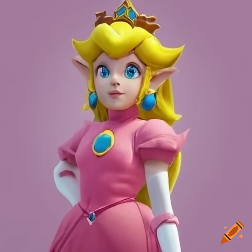 Cosplay of link as princess peach