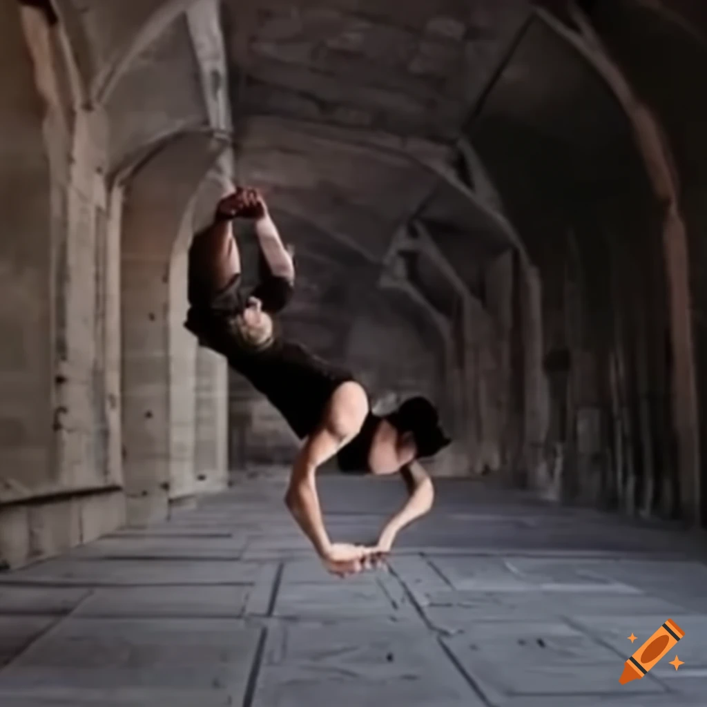 image of people performing parkour stunts